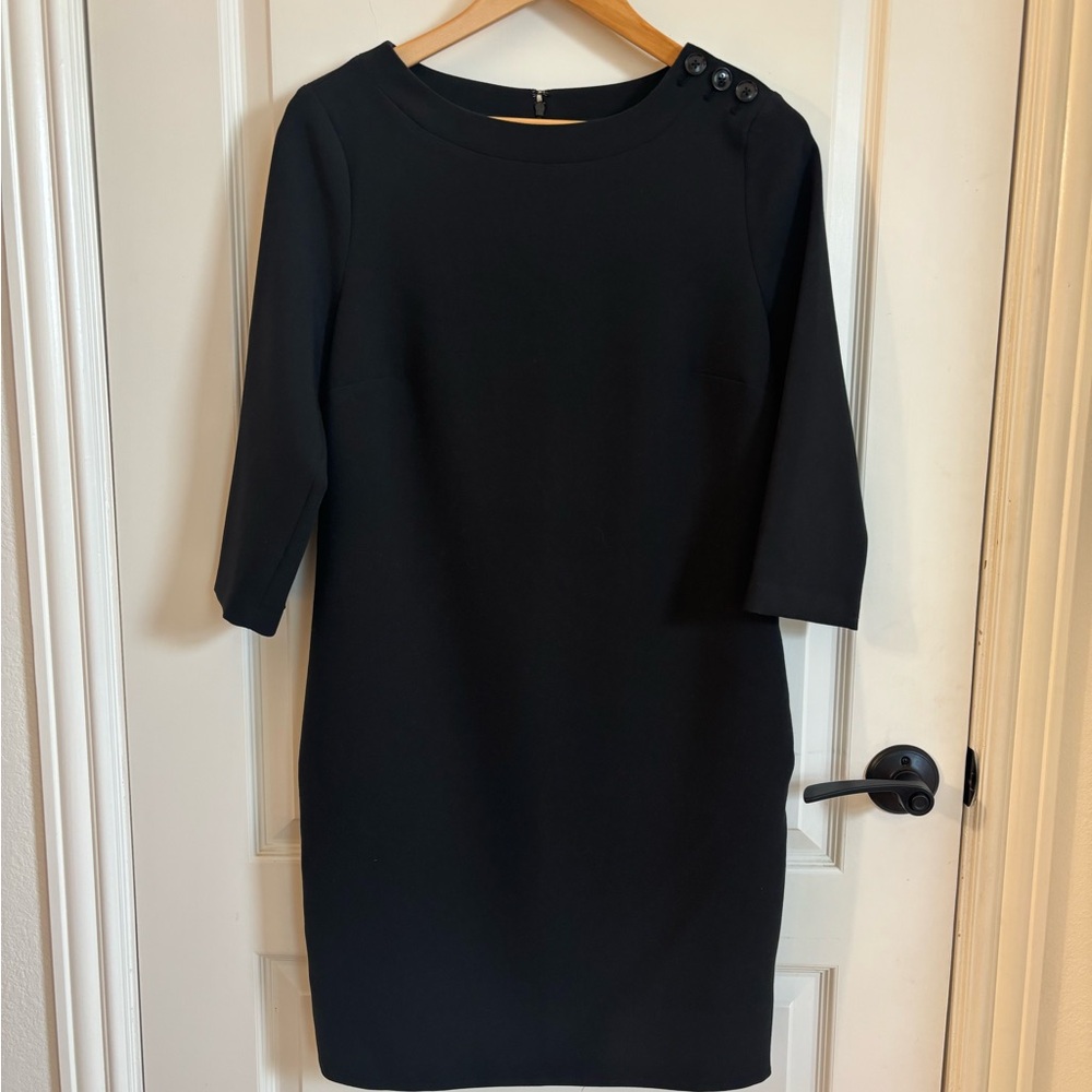 Banana Republic Black Long Sleeve Dress